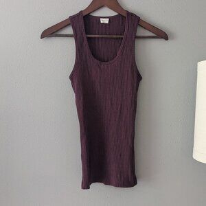 Racerback ribbed tank